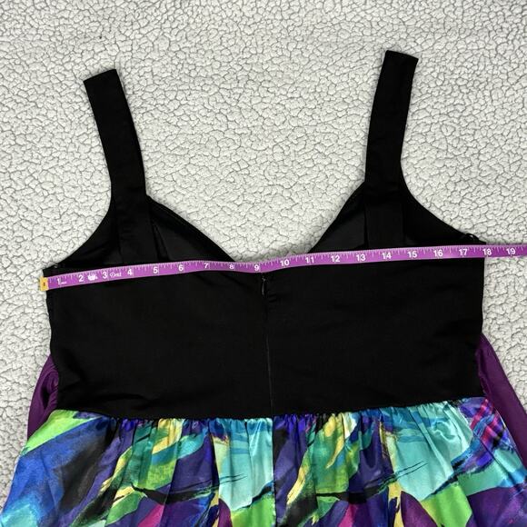 VTG Midi Babydoll Dress Empire Waist Women 14 Whimsigoth Holiday by Intrigue - Picture 11 of 15